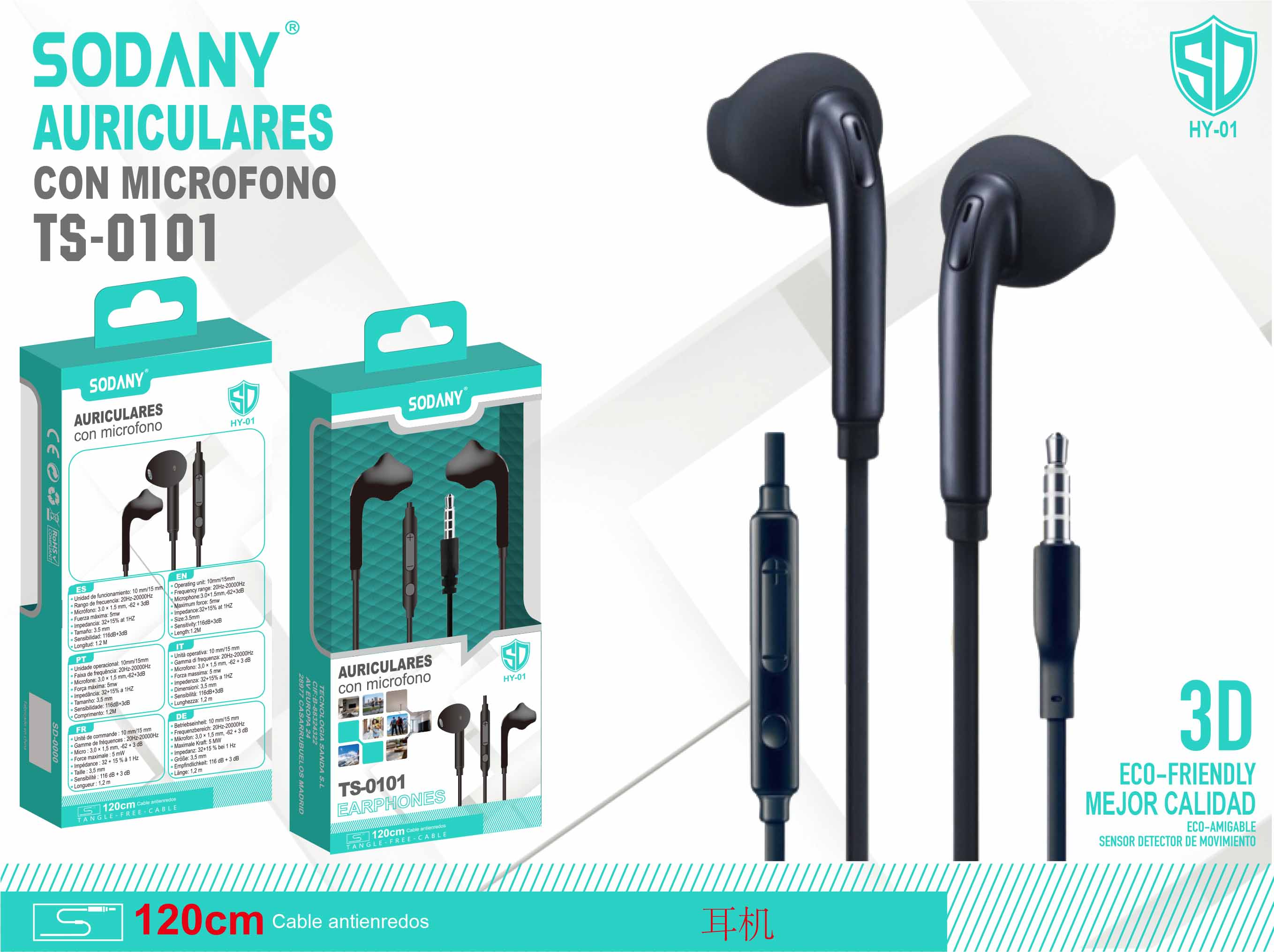 Auriculares con micrófono TS-0101