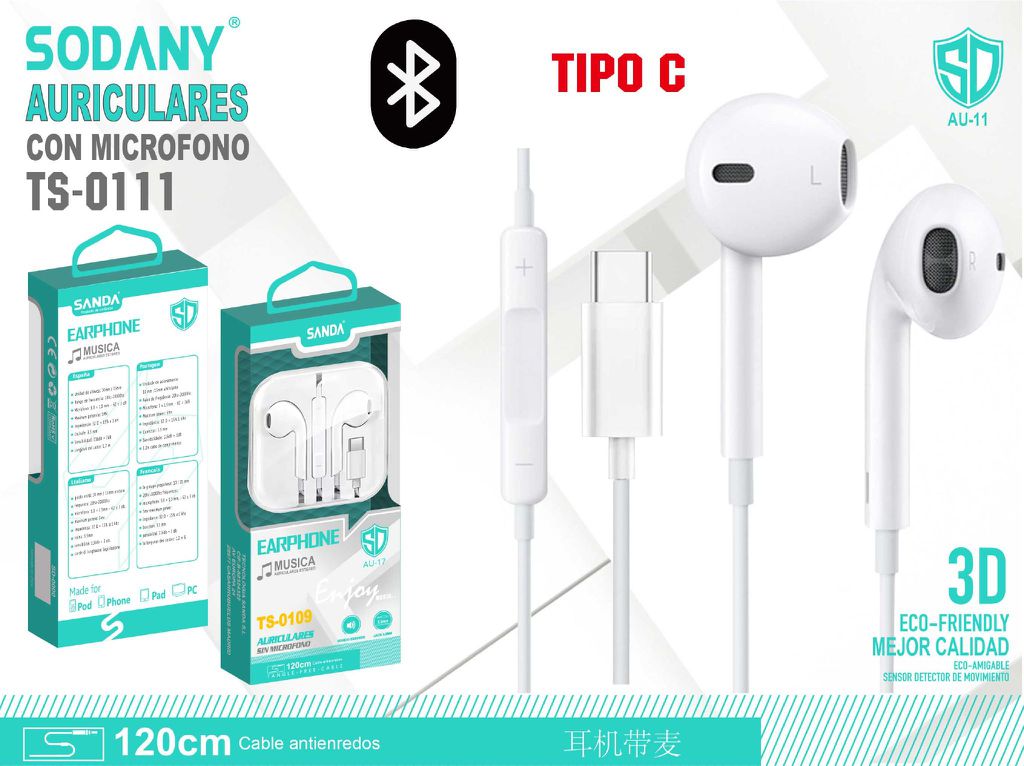 Auriculares con micrófono TS-0111