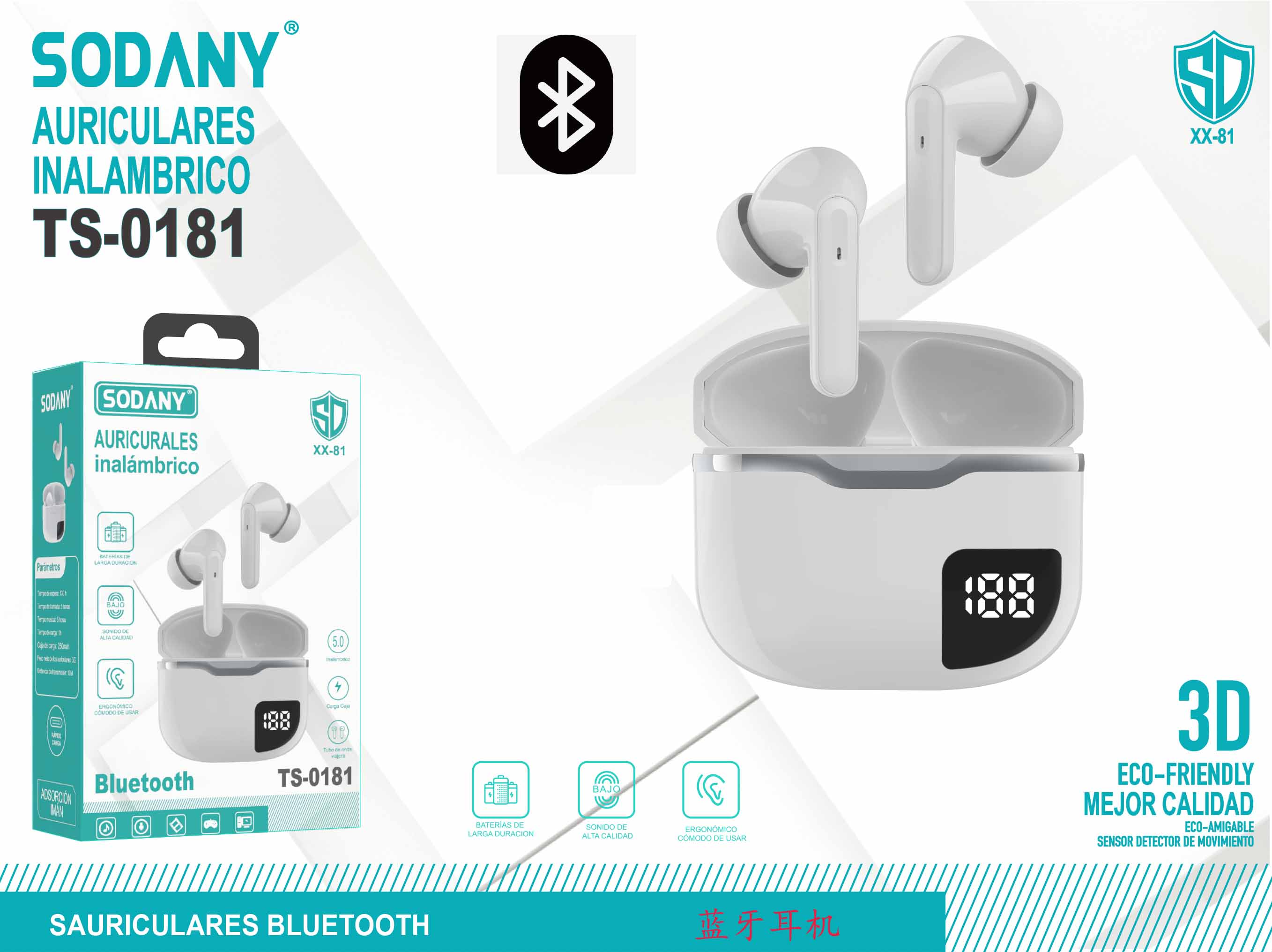 Auriculares Bluetooth TS-0181