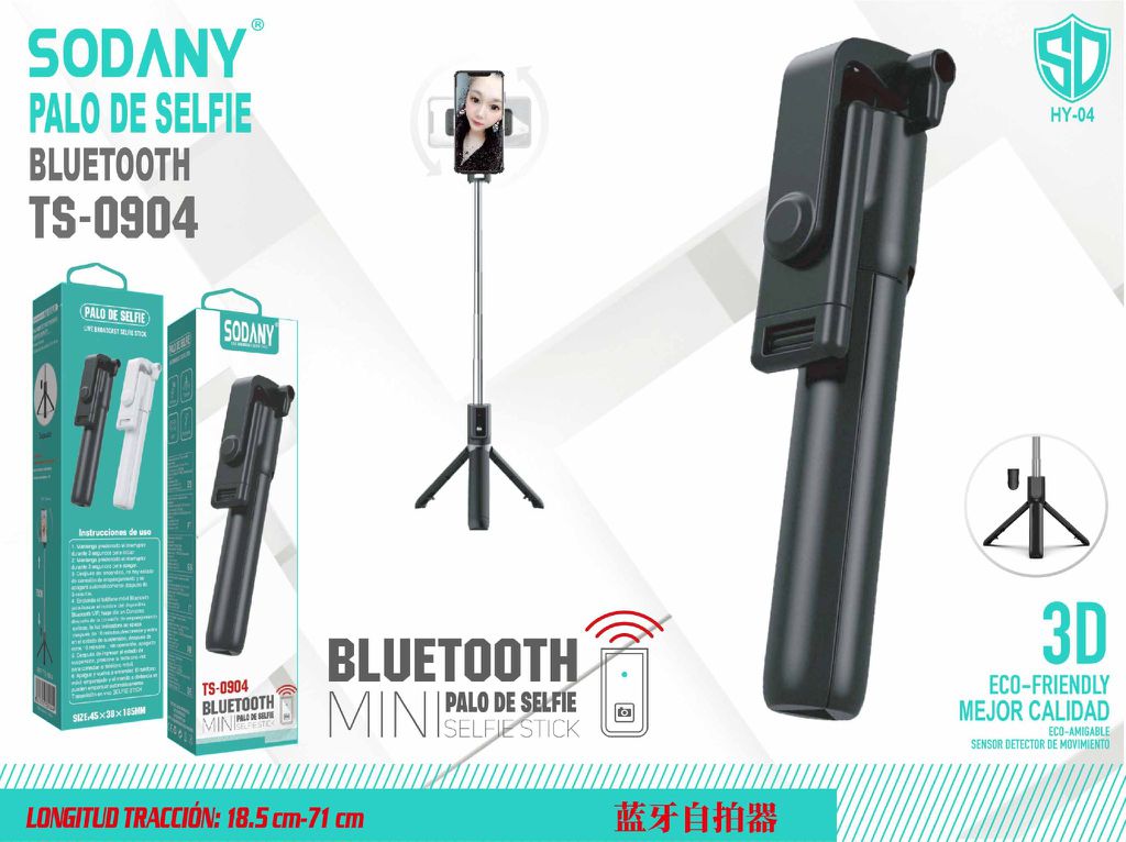 Palo de Selfie con Bluetooth - TS-0904