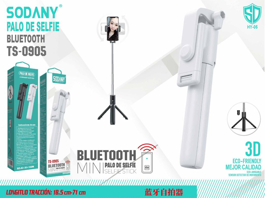 Palo de Selfie con Bluetooth - TS-0905