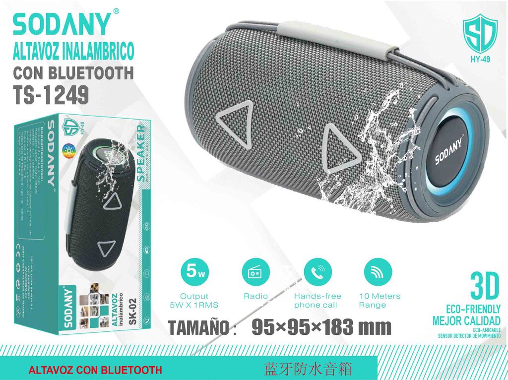 Altavoz Inalámbrico con Bluetooth - TS-1249