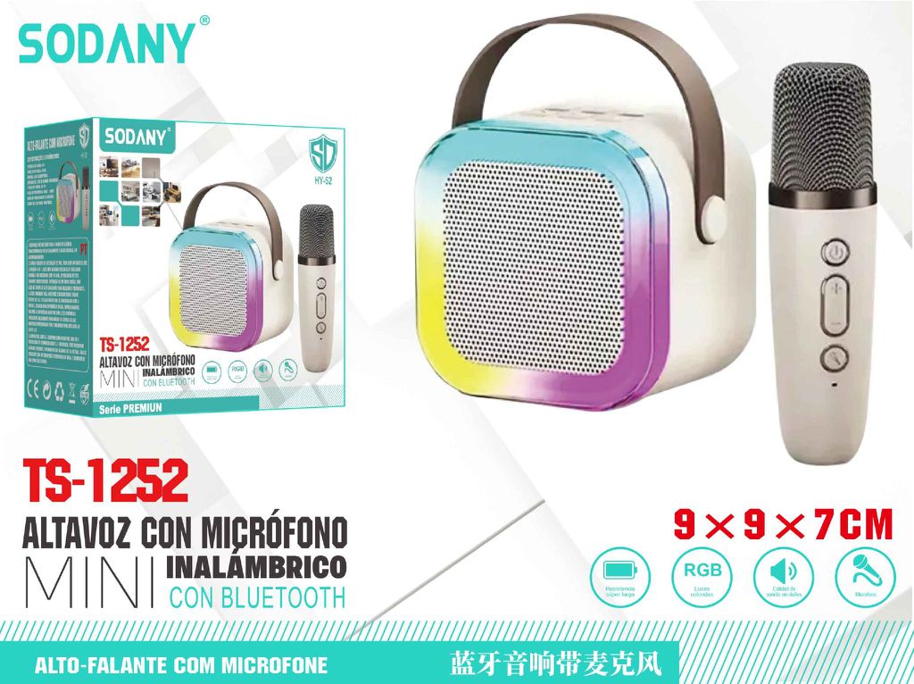 Altavoz Inalámbrico con Micrófono - TS-1252