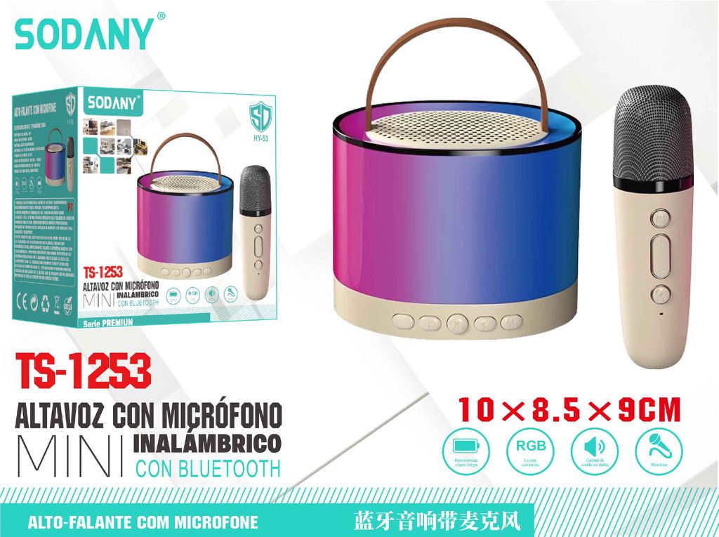 Altavoz Inalámbrico con Micrófono - TS-1253