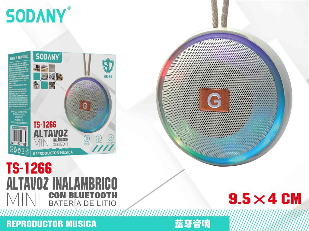 Altavoz Inalámbrico Mini Bluetooth - TS-1266