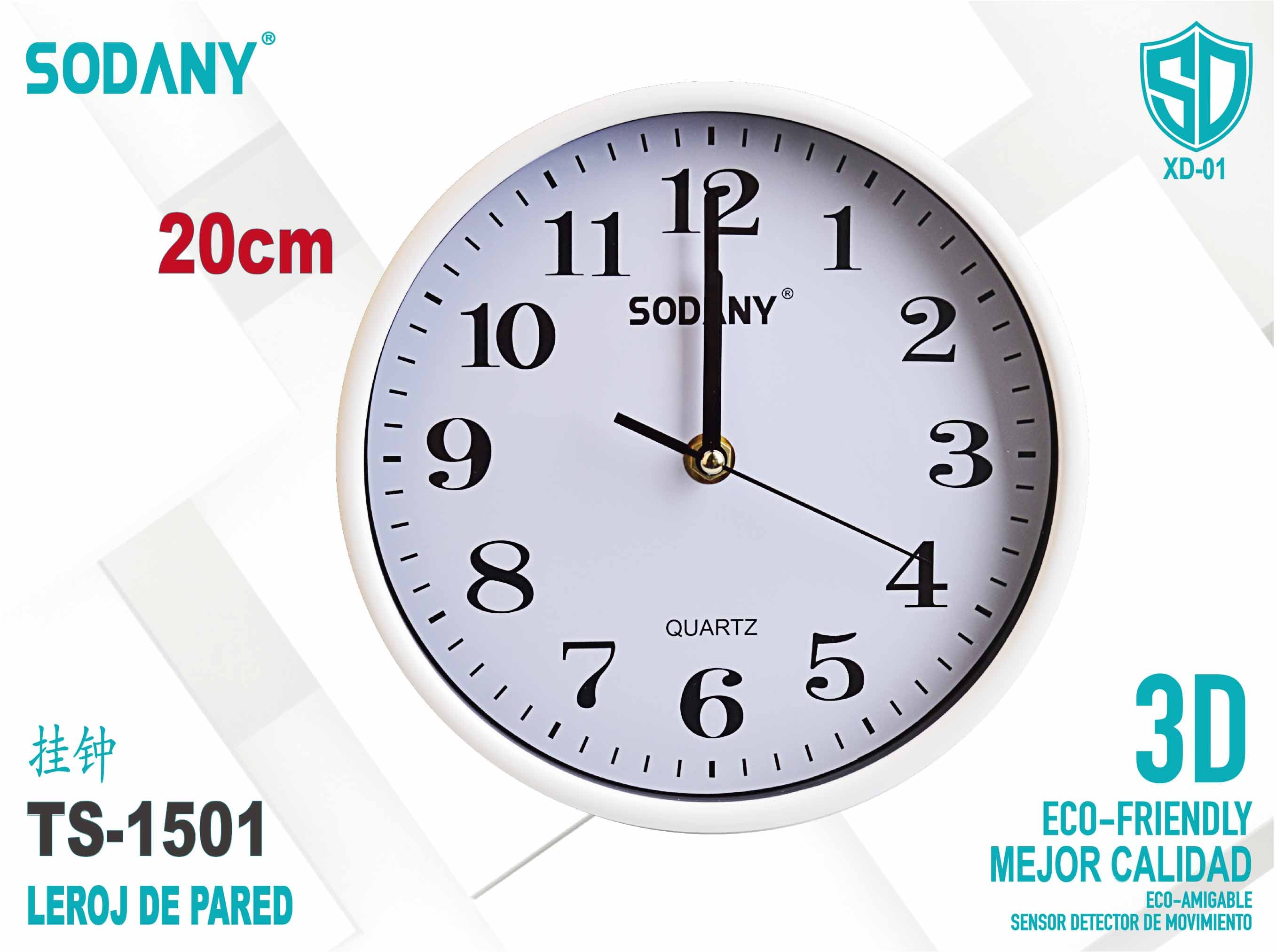 Reloj de Pared Redondo - Sodany TS-1501