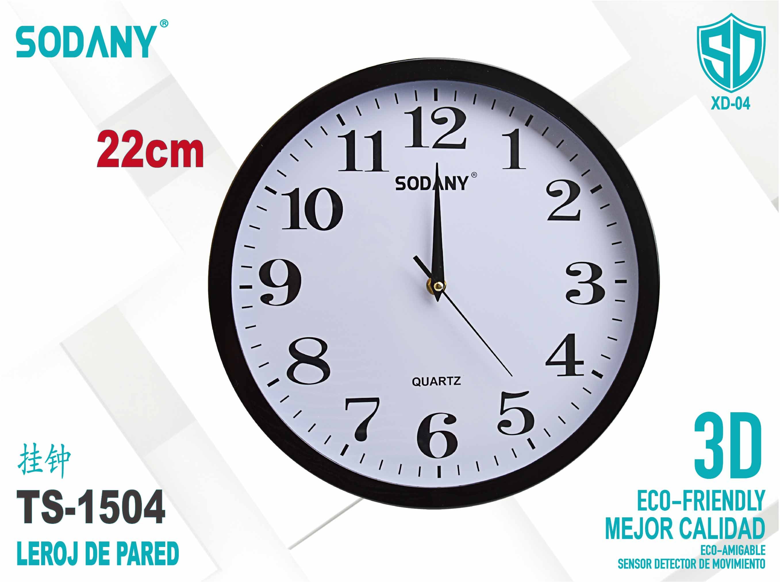 Reloj de Pared Redondo - Sodany TS-1504