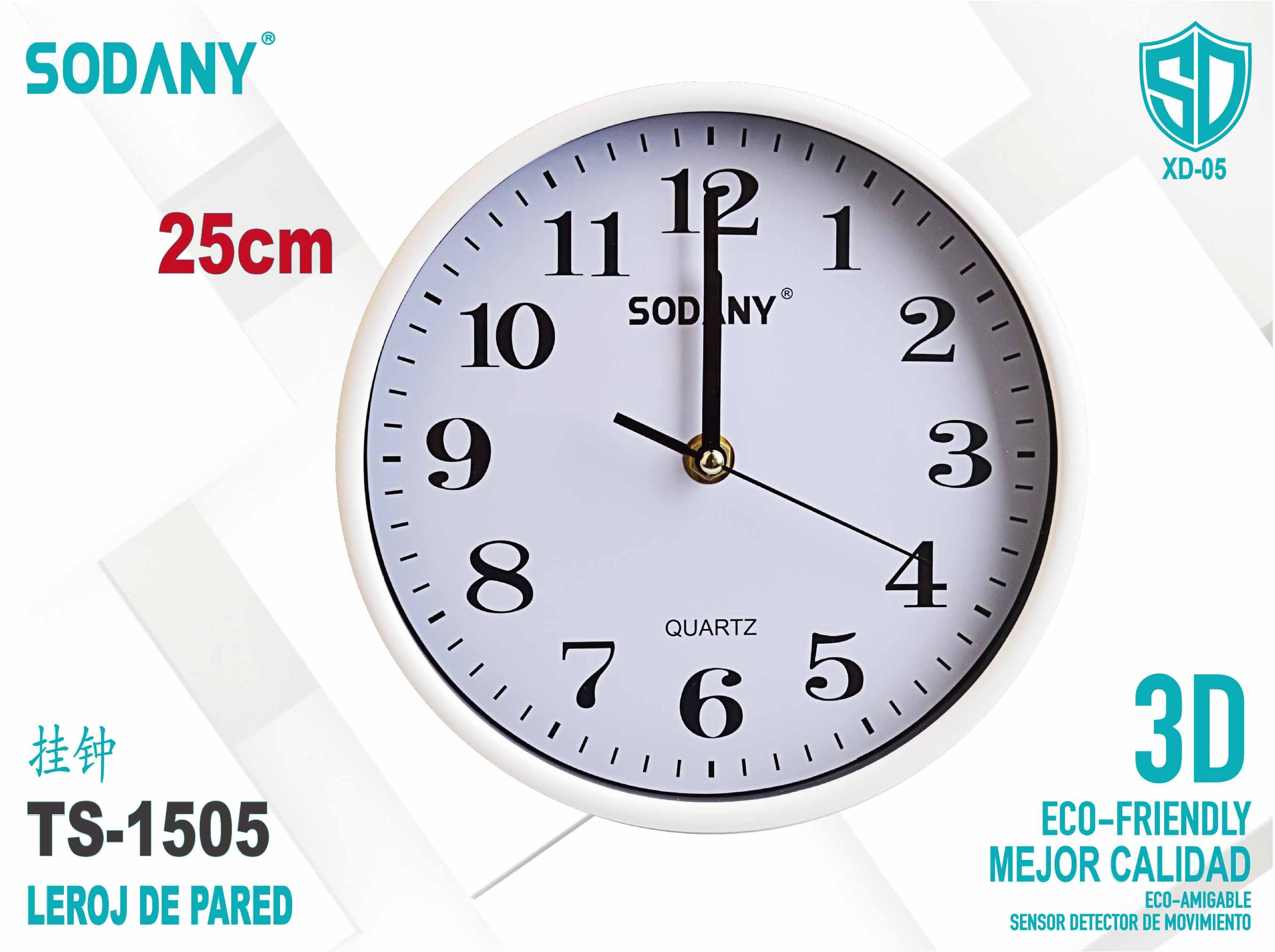 Reloj de Pared Redondo - Sodany TS-1505