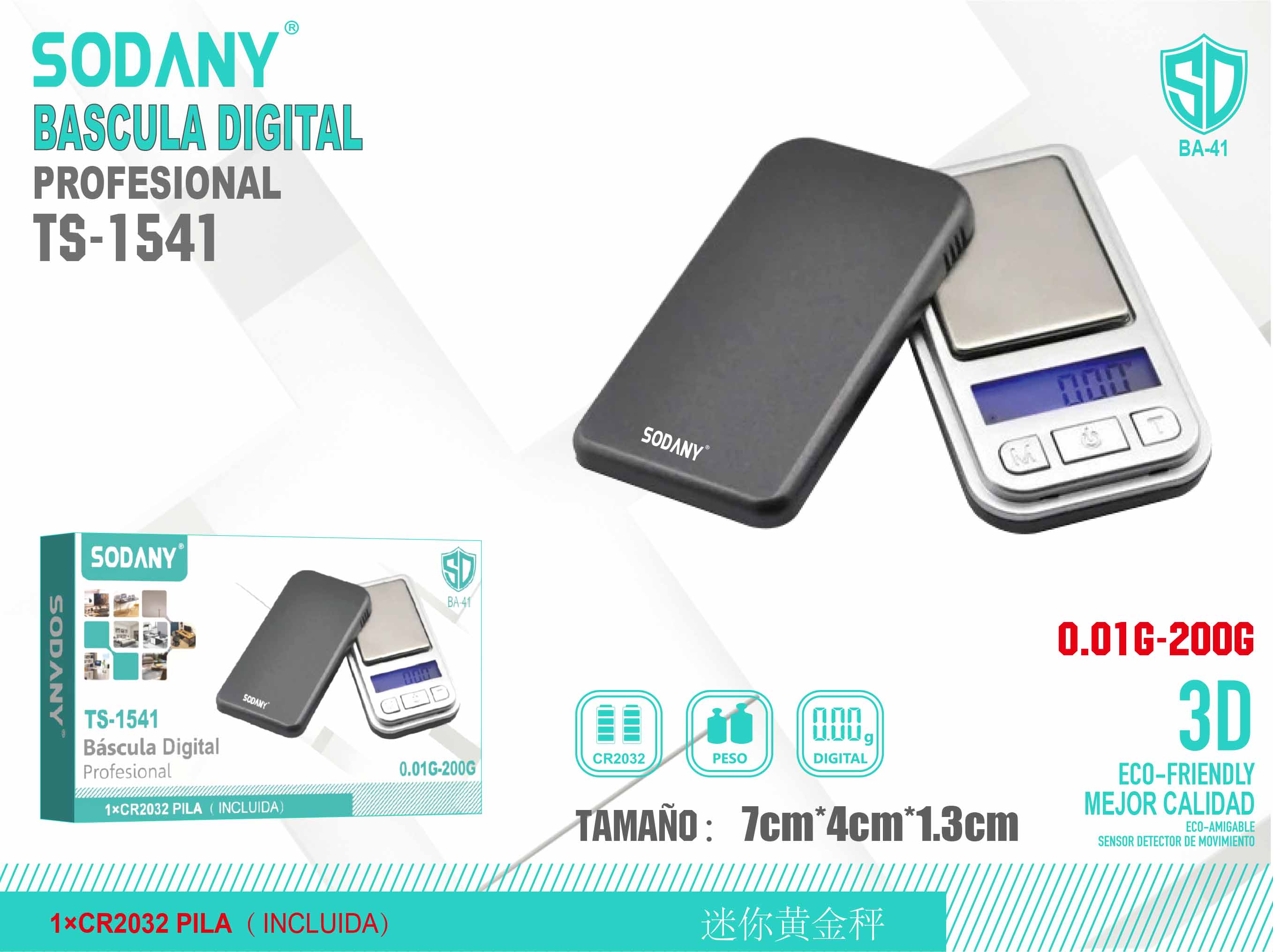 Báscula Digital Profesional Sodany TS-1541