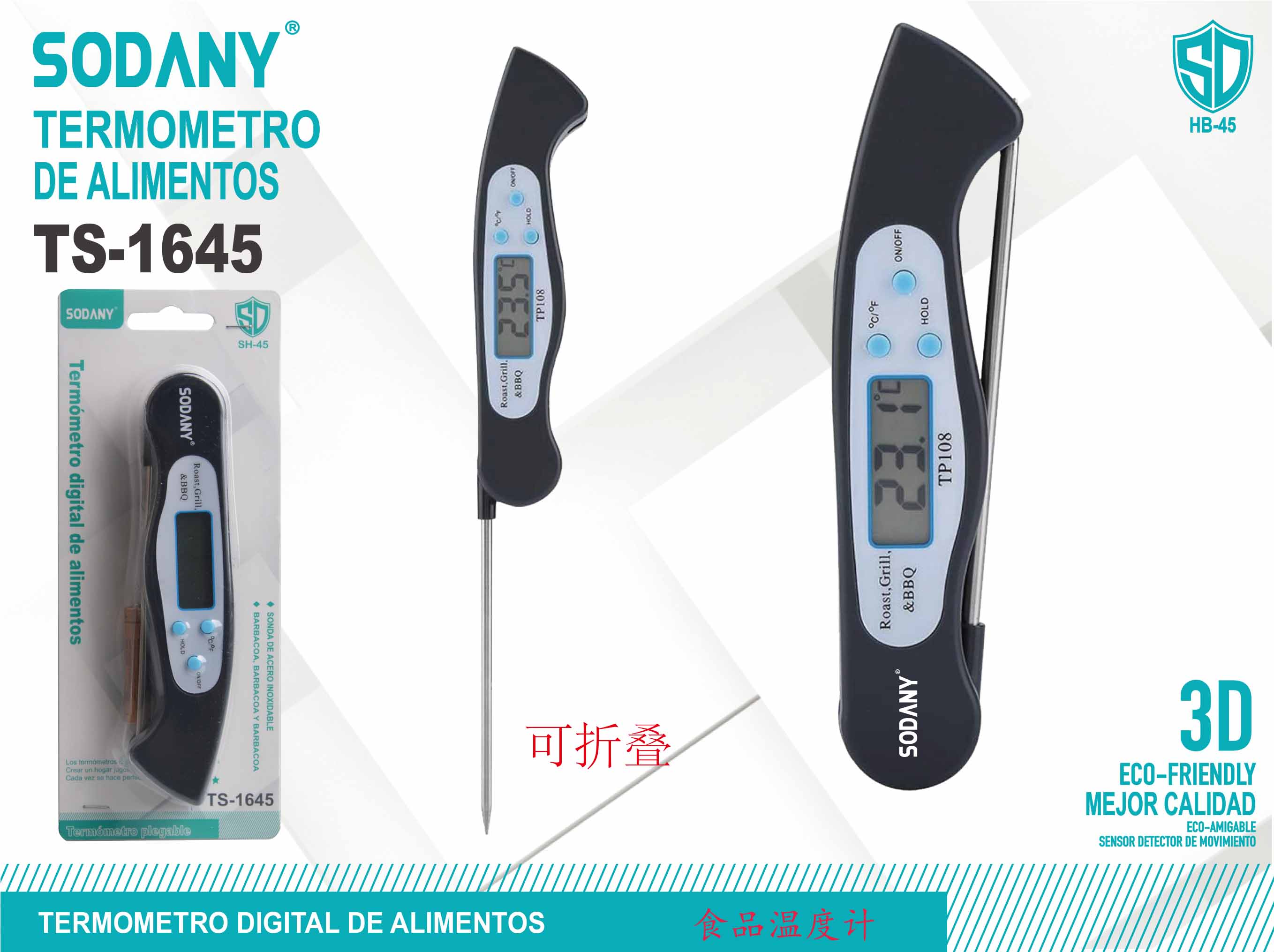 Termómetro Digital para Alimentos Sodany TS-1645