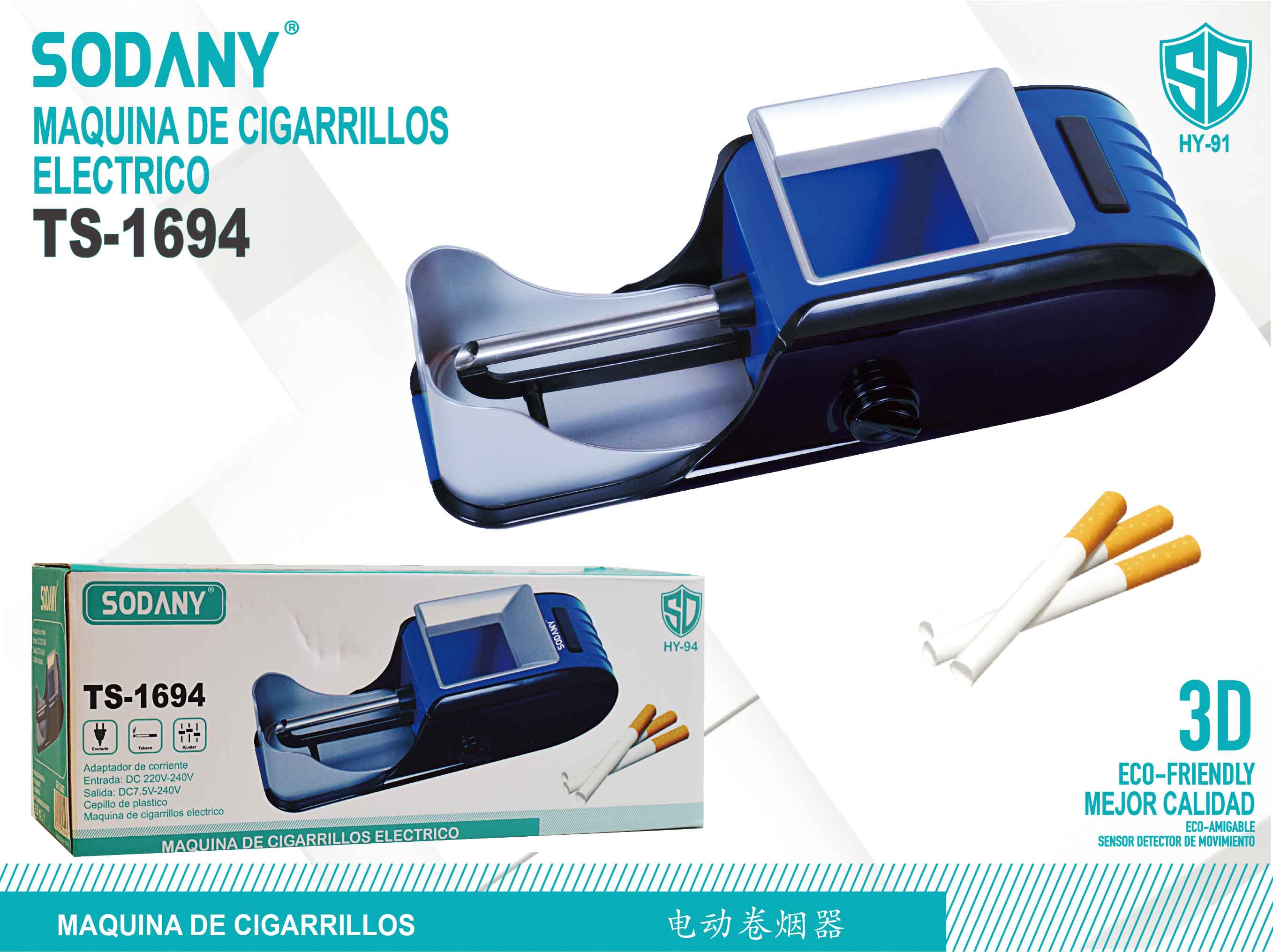 Máquina para Preparación de Cigarrillos Sodany TS-1694