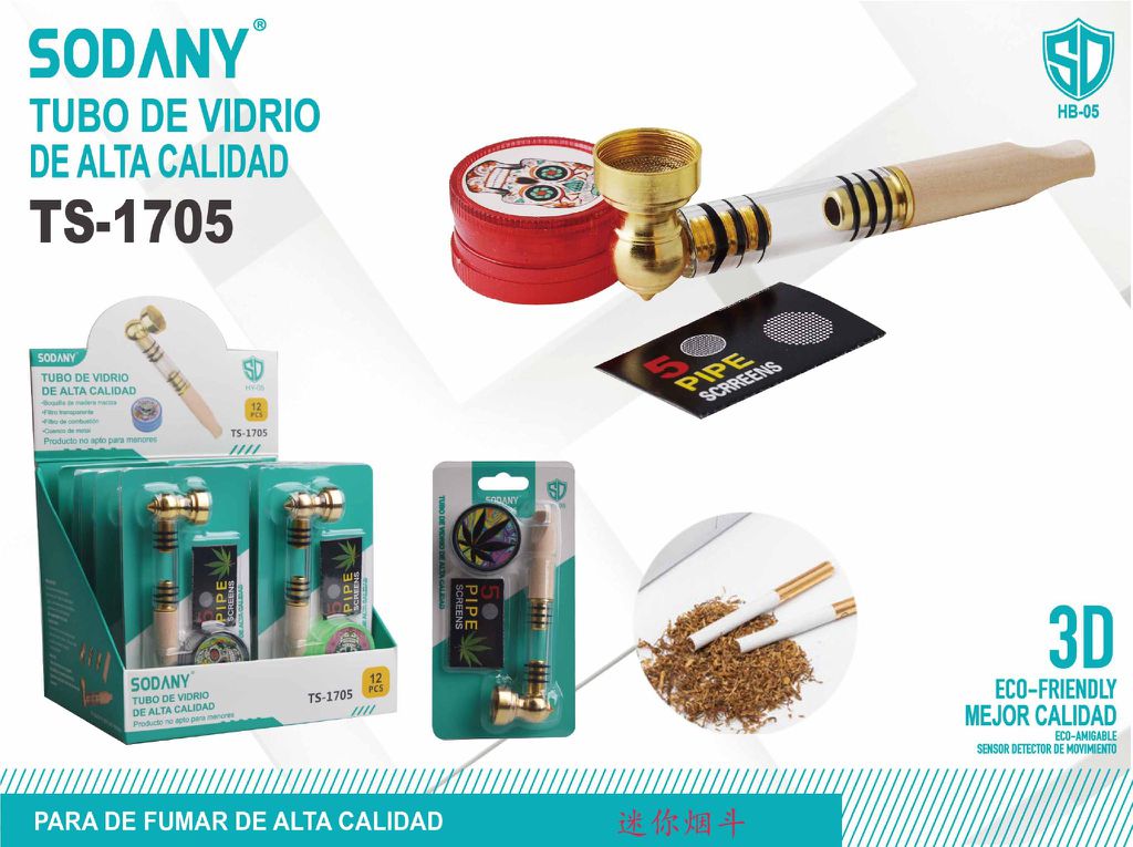 Tubo de Vidrio de Alta Calidad Sodany TS-1705