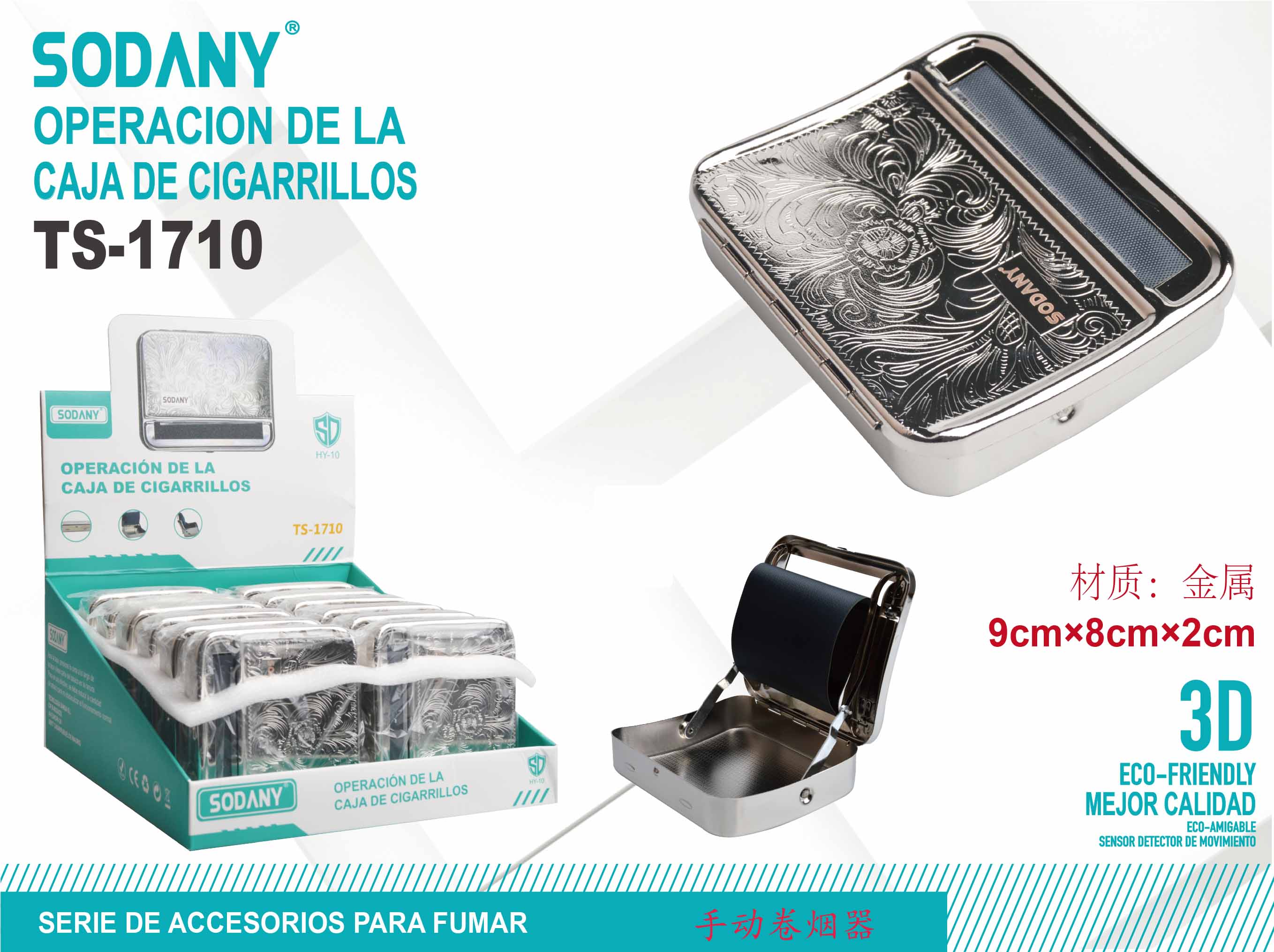 Caja de Cigarrillos Sodany TS-1710