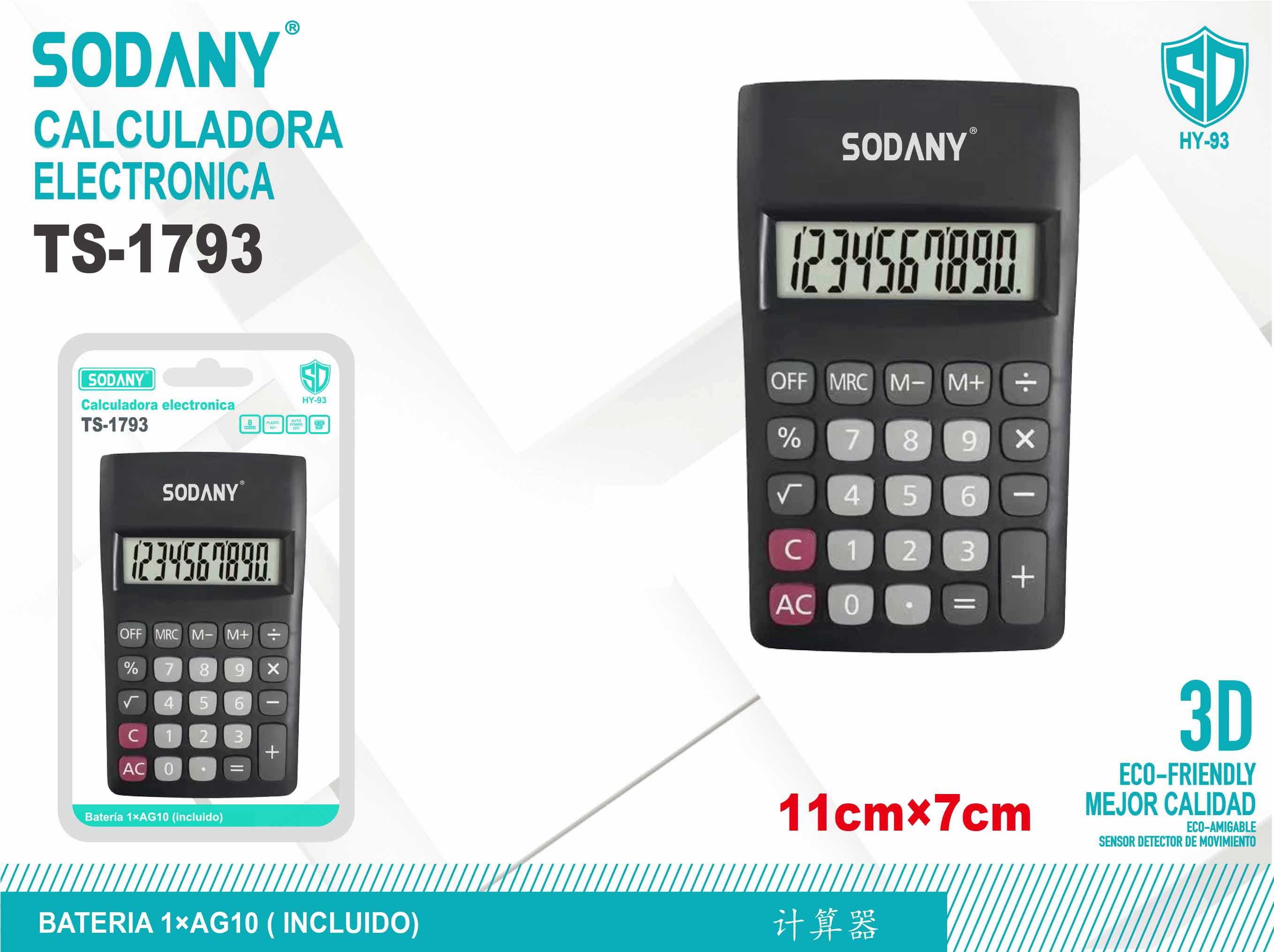 Calculadora Electrónica Sodany TS-1793