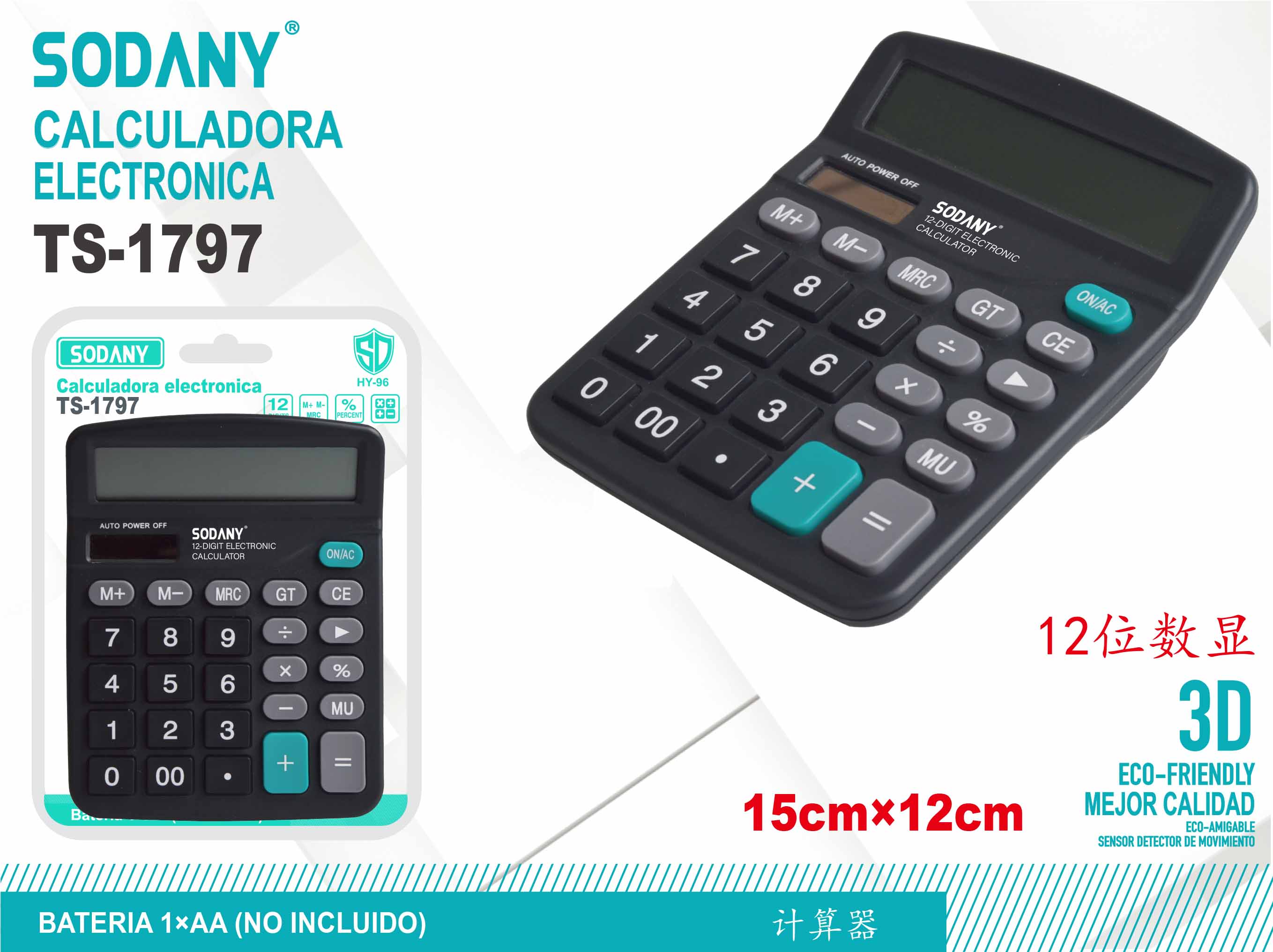 Calculadora Electrónica Sodany TS-1797