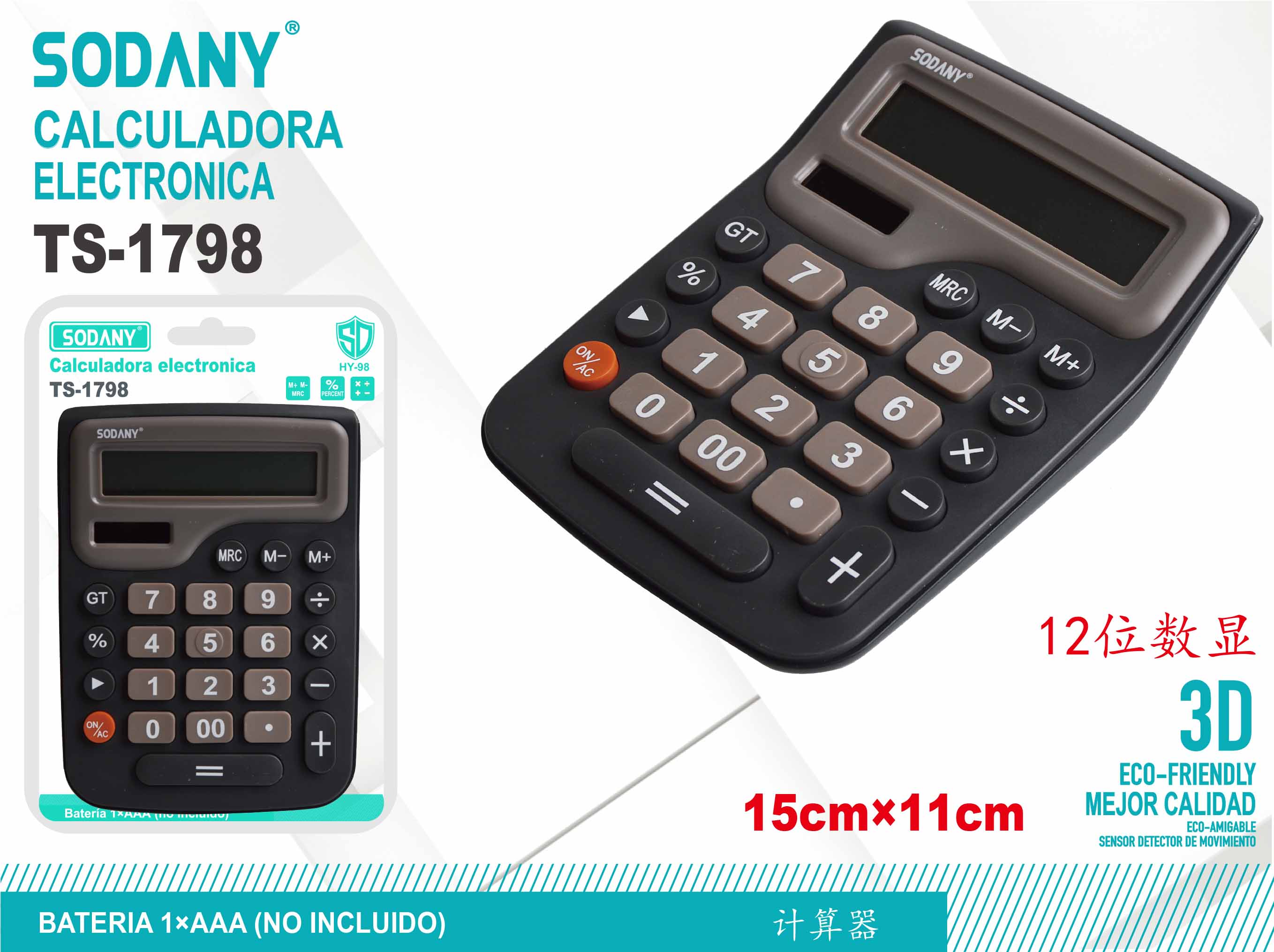 Calculadora Electrónica Sodany TS-1798