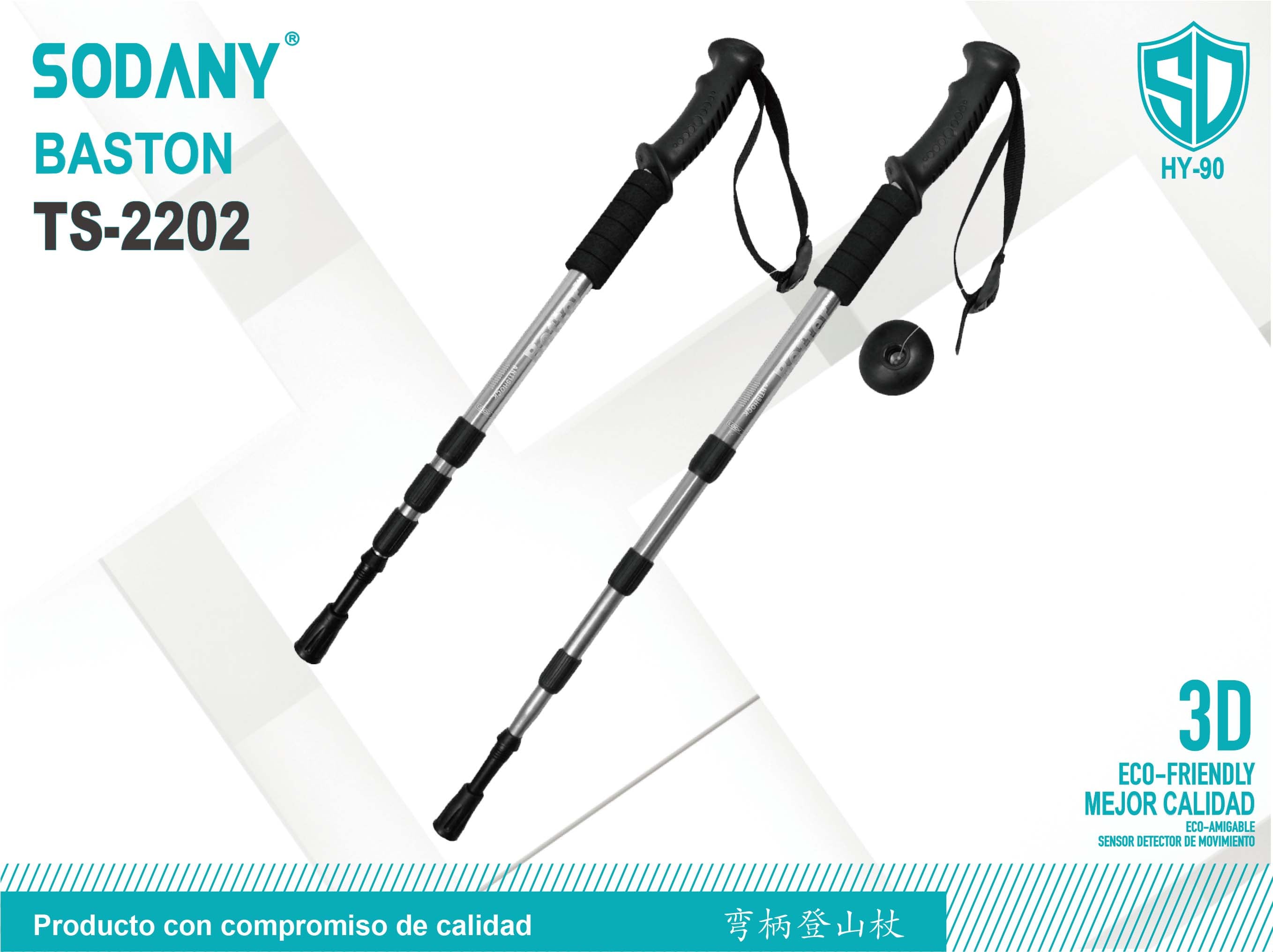 Sodany TS-2202 Bastón de Trekking