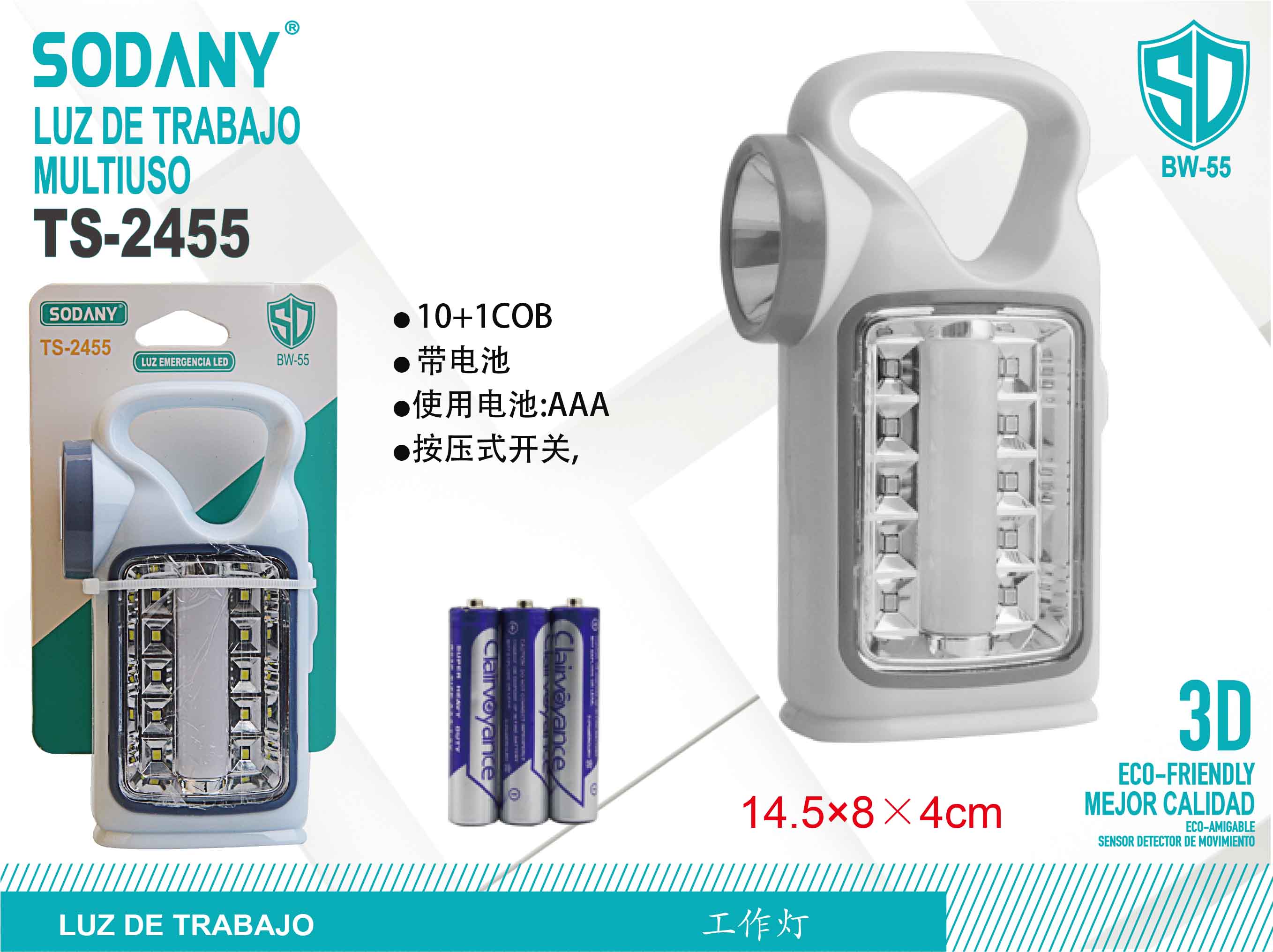 Sodany TS-2455 Luz de Trabajo Multiuso