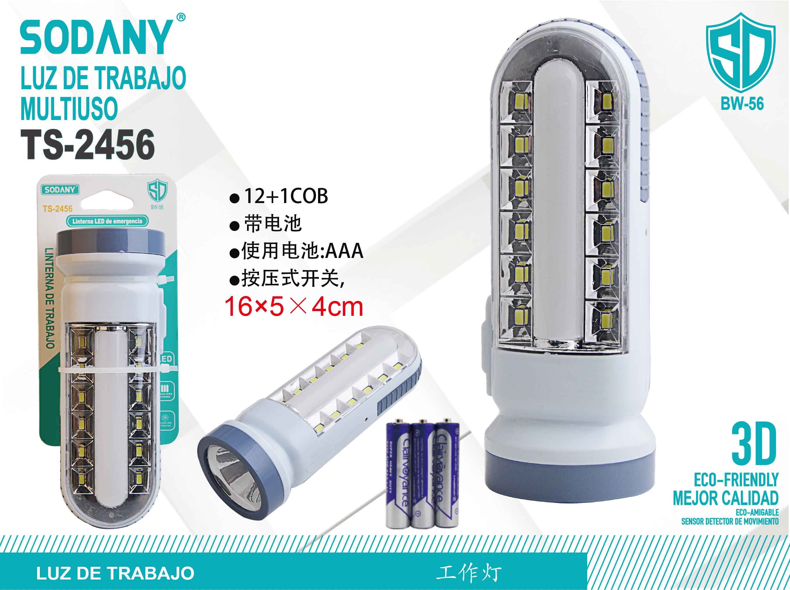 Sodany TS-2456 Luz de Trabajo Multiuso