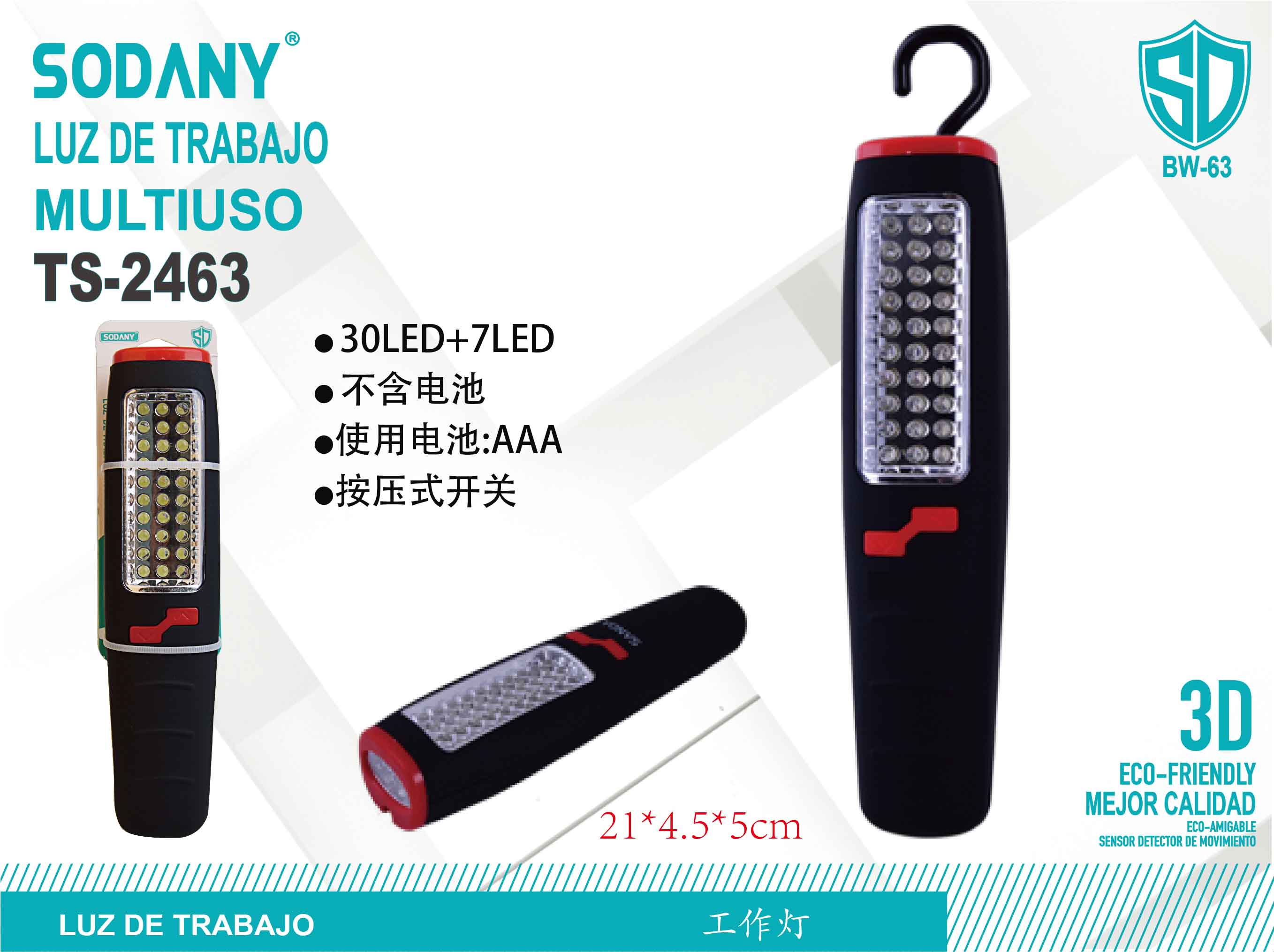 Sodany TS-2463 Luz de Trabajo Multiuso