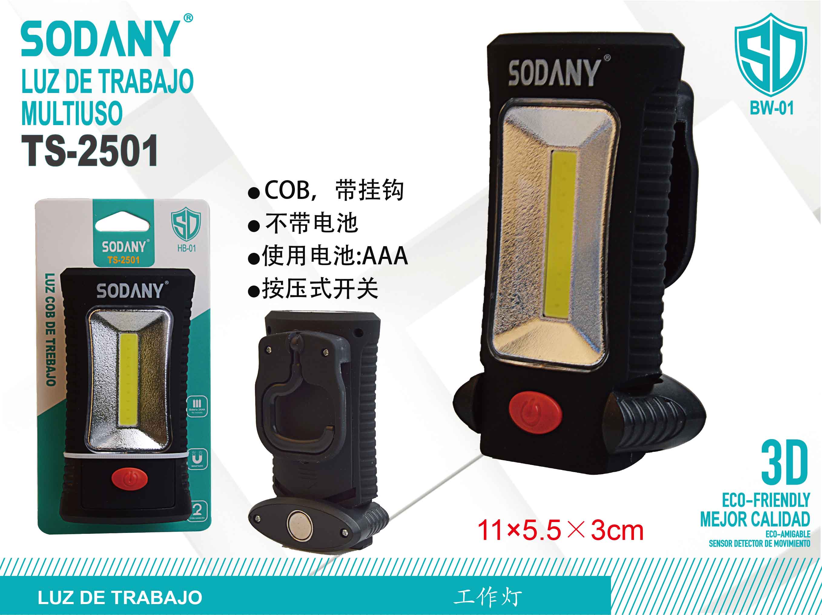 Sodany TS-2501 Luz de Trabajo Multiuso