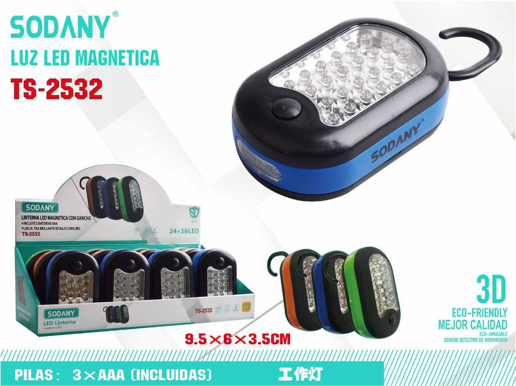 Sodany TS-2532 Luz LED Magnética