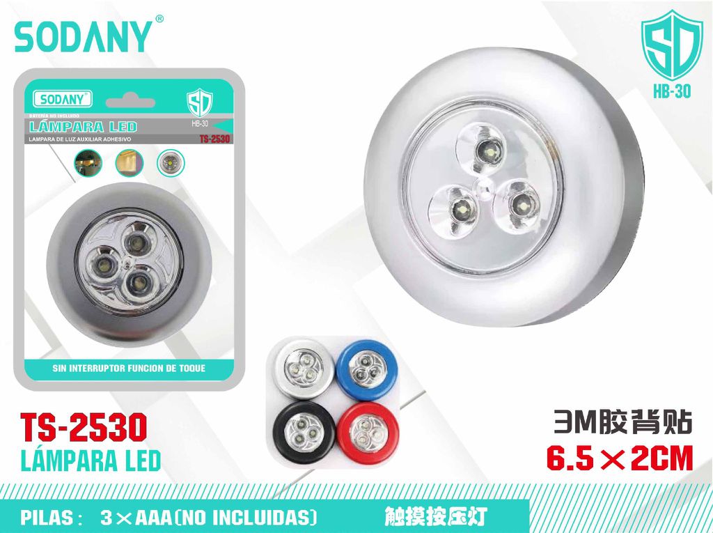 SODANY Lámpara LED Adhesiva TS-2530