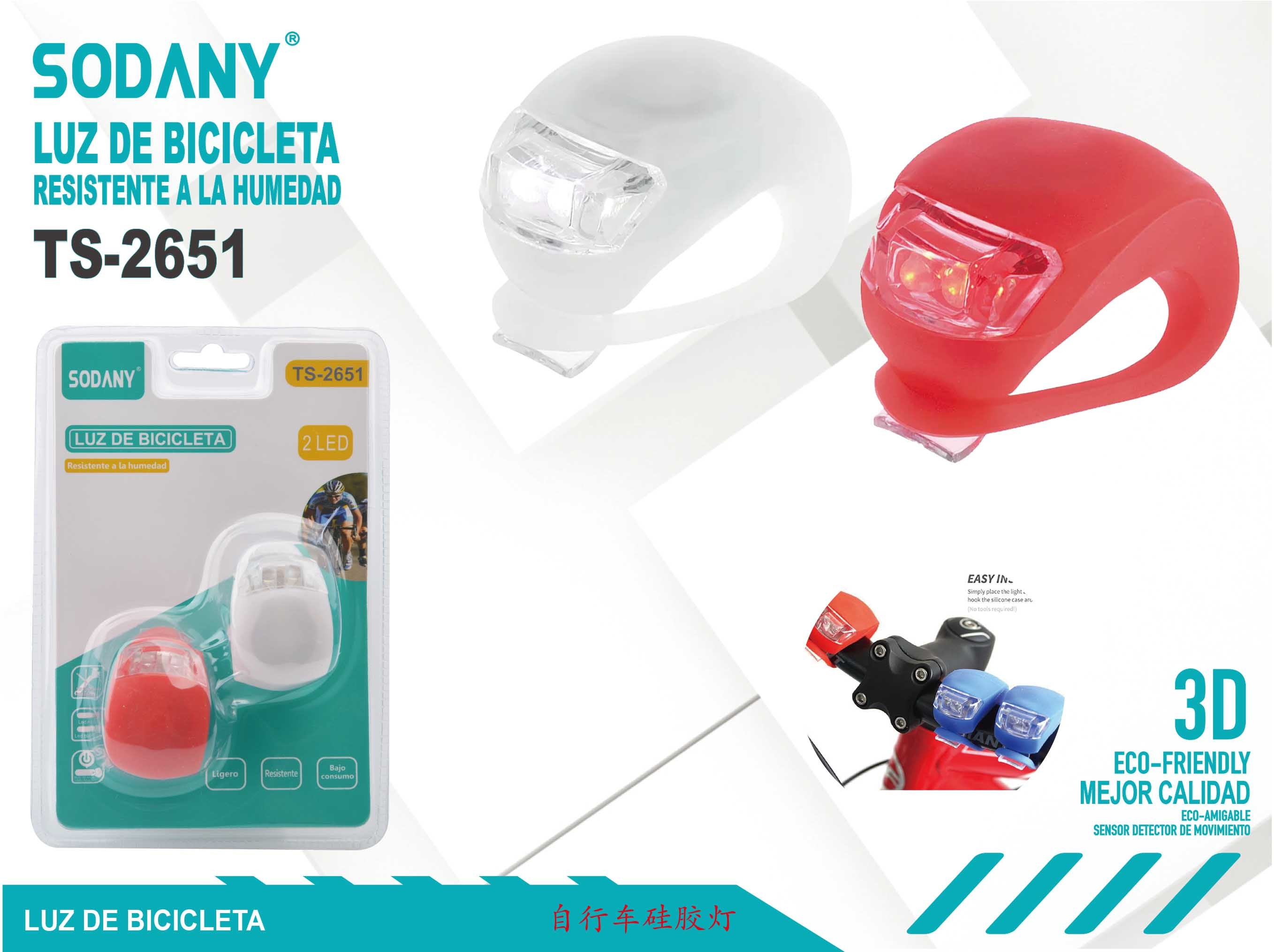 SODANY Luz de Bicicleta TS-2651