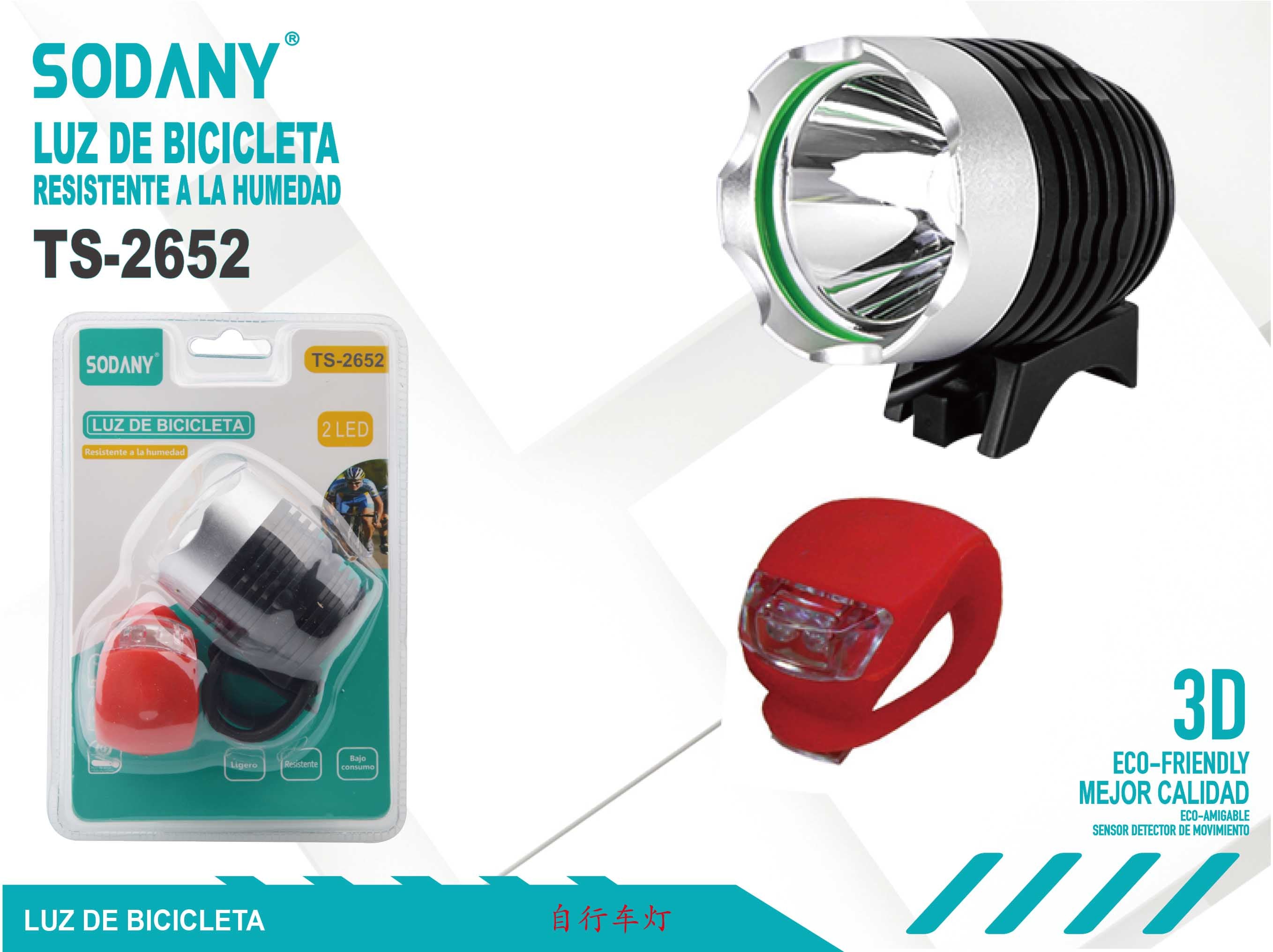 SODANY Luz de Bicicleta TS-2652