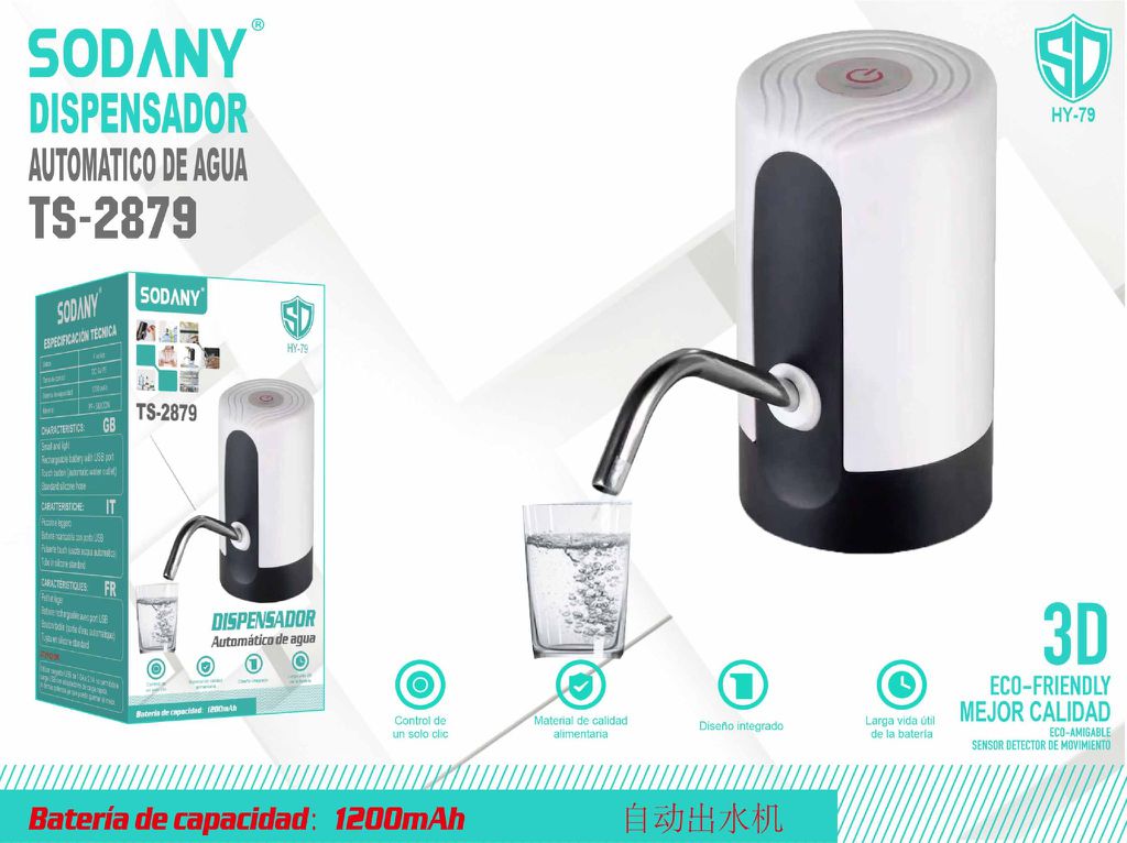 SODANY Dispensador Automático de Agua TS-2879