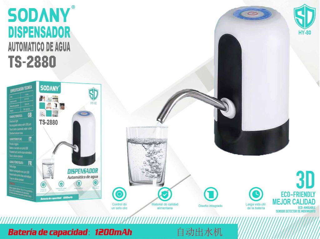 SODANY Dispensador Automático de Agua TS-2880