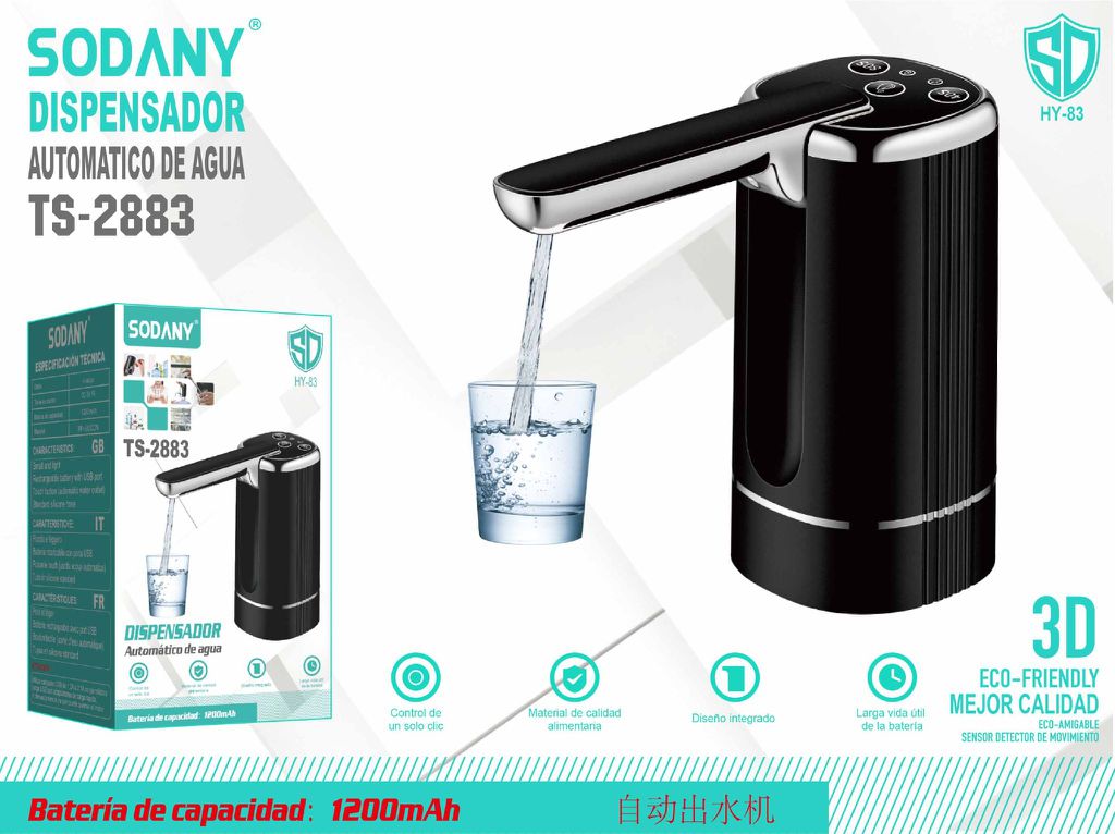 SODANY Dispensador Automático de Agua TS-2883