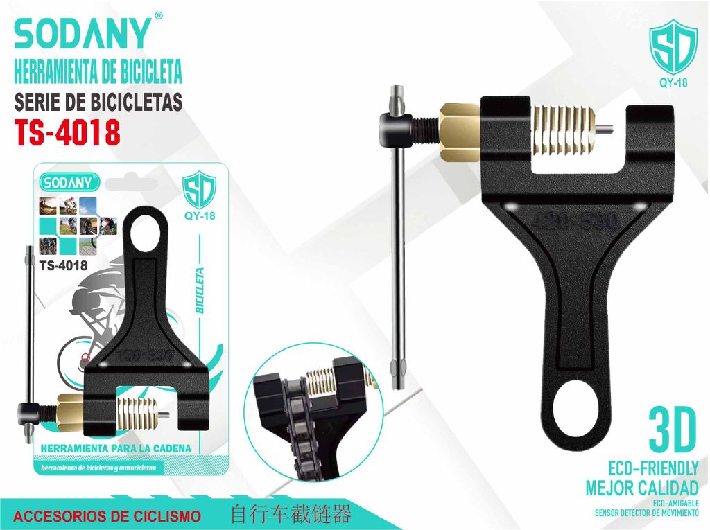 SODANY Herramienta de Bicicleta TS-4018