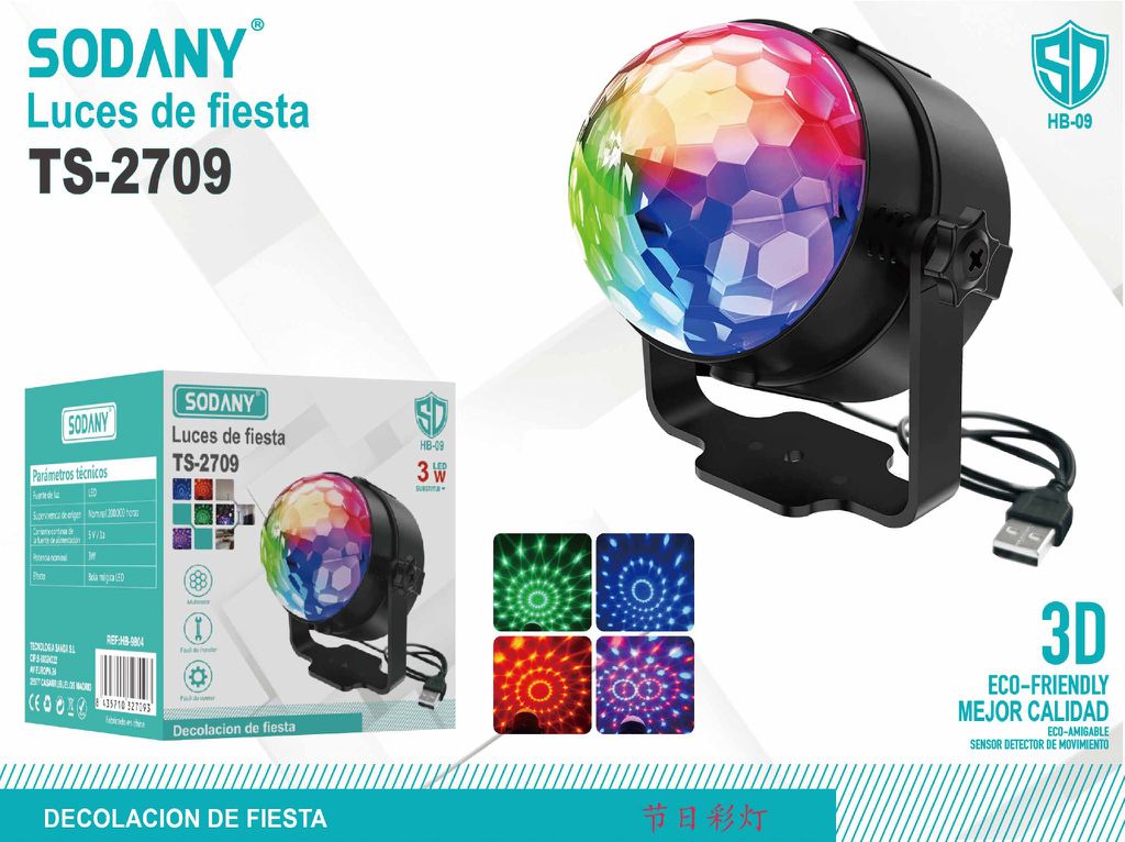 SODANY Luces de Fiesta TS-2709